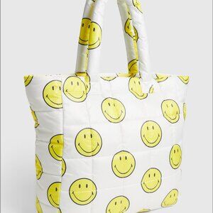 Gap Smiley Face Puffer Tote Bag